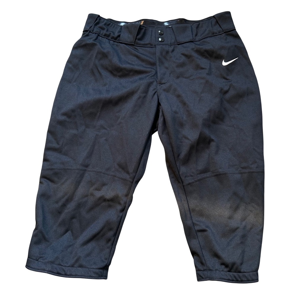 Nike Baseball Pants Mens Black Athletic Knickers XL